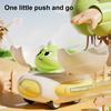 Kids Dinosaur Bumper Car Toy Collision Deformation Inertia Drive Dino Egg Flying Saucer Toddlers Boys Girls Educational