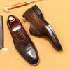 Роскошные туфли мужские из натуральной кожи итальянские оксфорды с заклепками броги деловые свадебные формальные туфли для мужчин