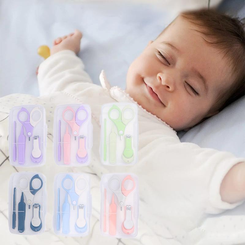 Безопасный детский набор щипчиков для ногтей, триммер для ногтей, кусачки, пинцеты, инструменты для ухода за ногтями и ушами малышей