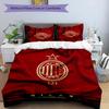 3pcs A-AC Milan Design Cover Set - HD Printed Bedding with 1 Cover and 2 Pillowcases - Perfect for Home and Dorm Decor