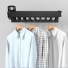 Складная вешалка для одежды из алюминиевого сплава, настенное крепление, стойка для организации одежды для белья