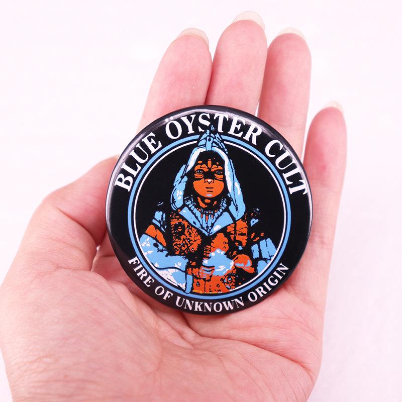 Blue Oyster Cult Band Tin Badge Pin