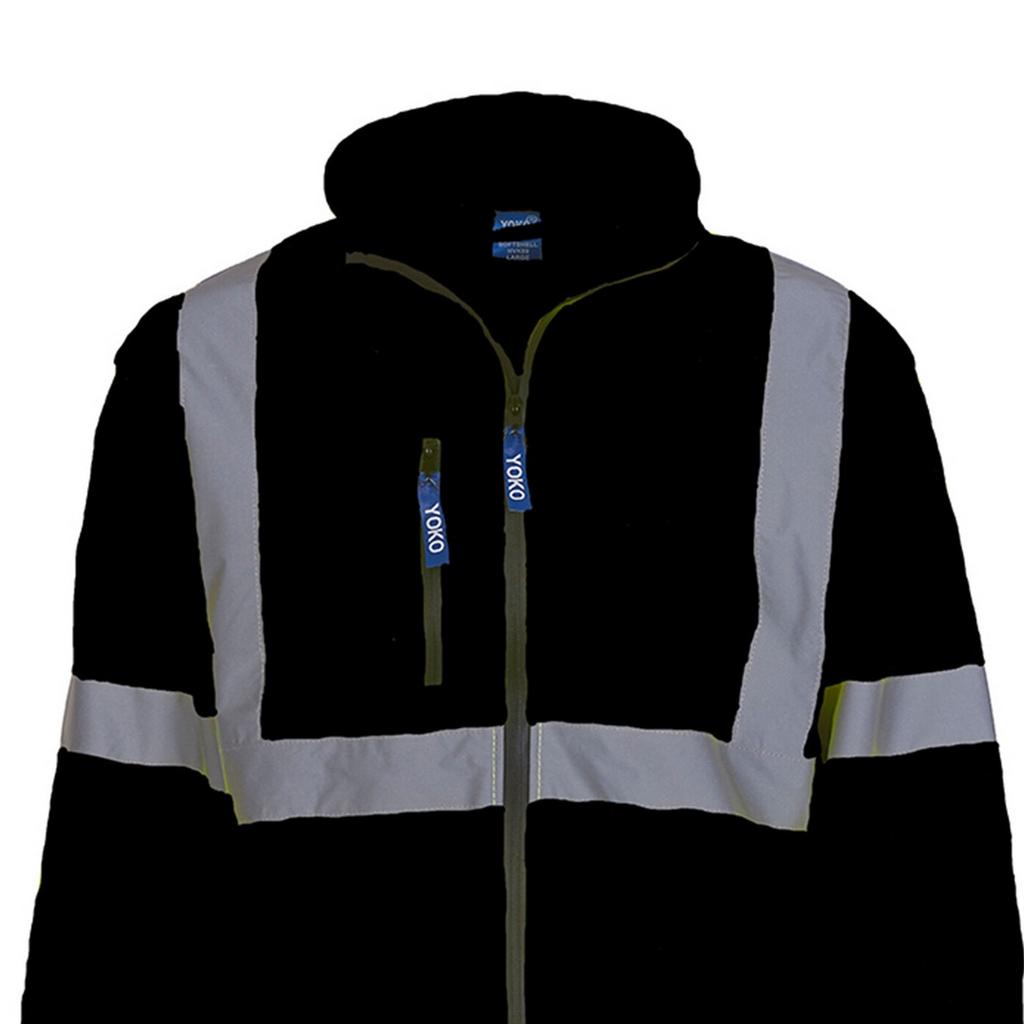 Yoko Unisex Adult 2 Band Hi-Vis Soft Shell Jacket