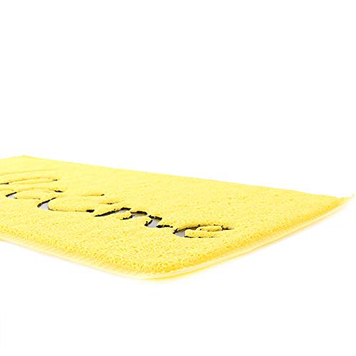 KEYSTONE Outdoor Doormat, TEXT, Black, W60 X L33cm, PVC Embossed, Smile, PVEMSMTB