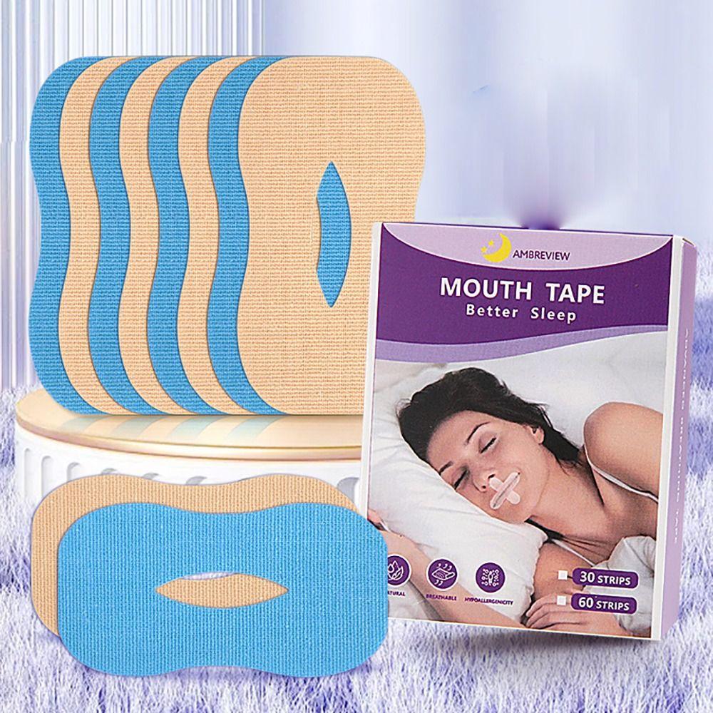 30pcs Snoring Reduction Sleeping Tape Pain-Free Anti Snoring Devices Accessories Nasal Strips