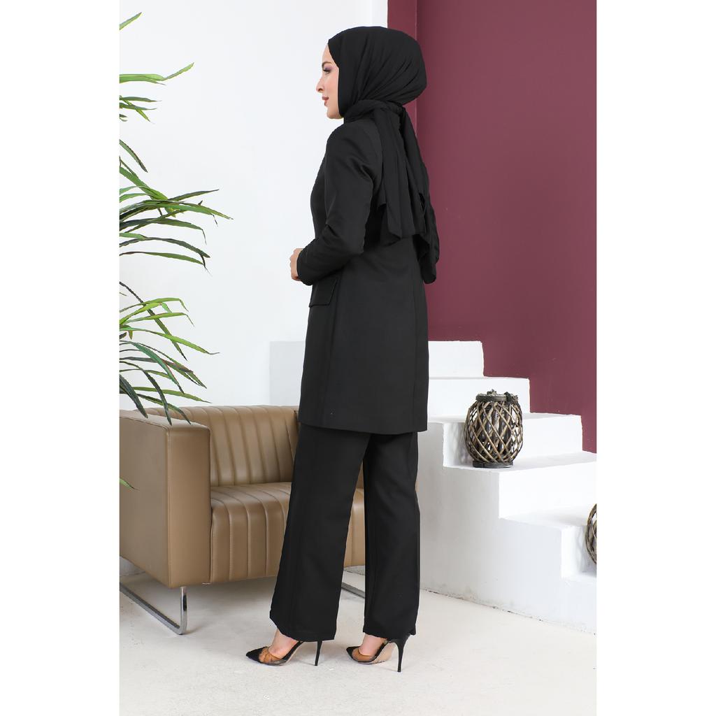 Двойной костюм-пиджак из крепа