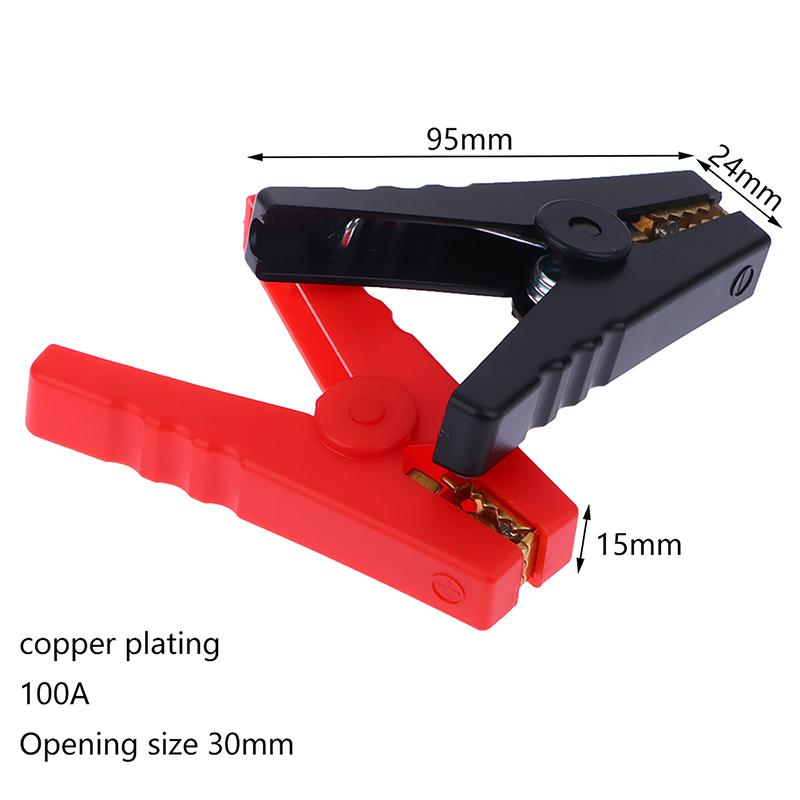 2 шт. 100-500А Сверхмощный зажим типа «крокодил» Клемма Электрическая Аккумуляторная Крокодил Зажим Тестовый Разъем Для Пусковых Кабелей Буст