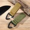 Portable EDC Equipment Nylon Webbing Carabiners Hang Buckle Strap Keychain Belt Clips