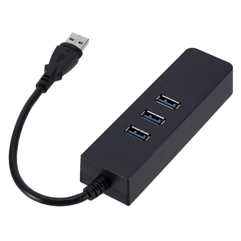 3 порта Usb 3.0 Gigabit Ethernet Lan Rj45 сетевой адаптер концентратор до 1000 Мбит/с