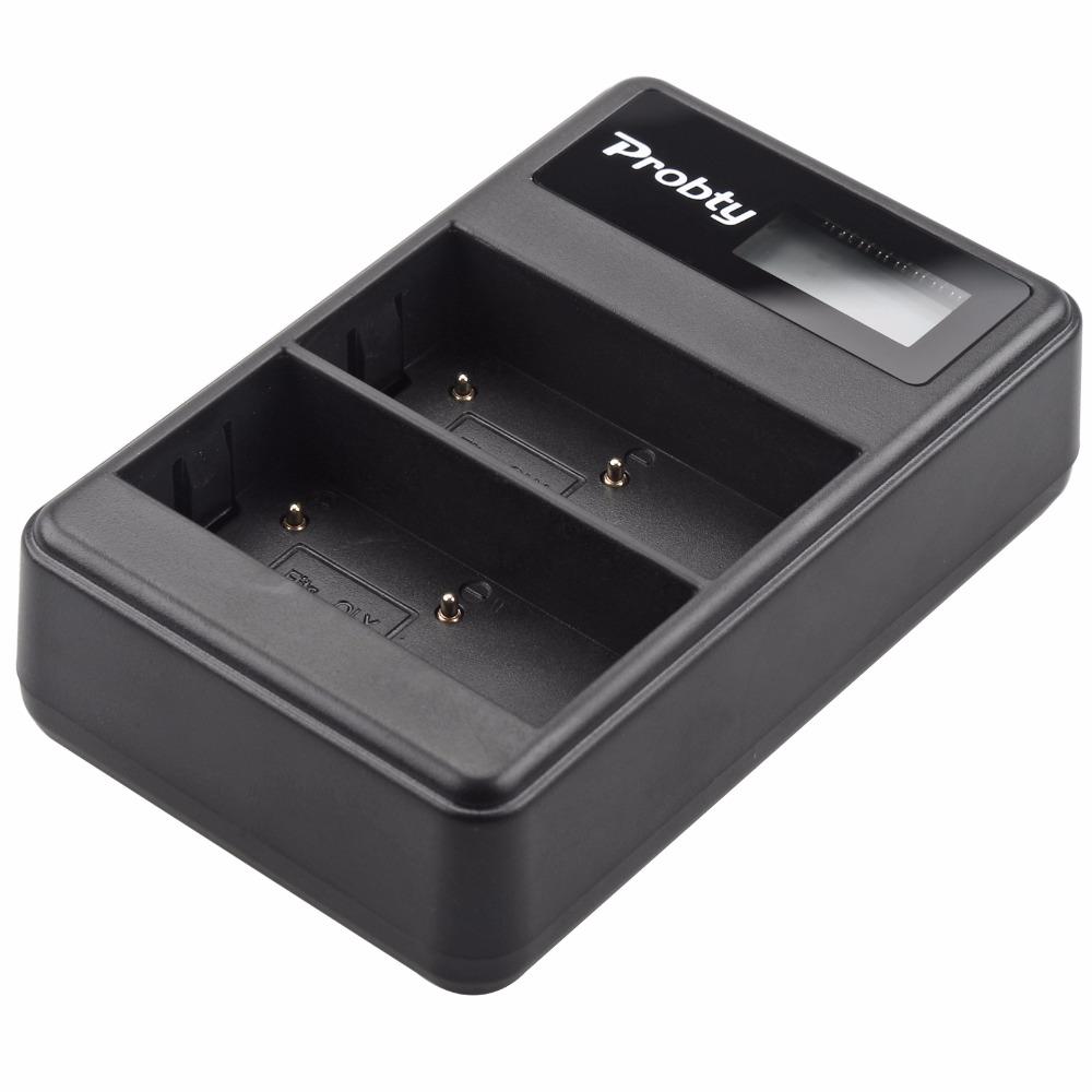Probty BLH-1 USB LCD Dual Charger for Olympus BLH-1 OM-D E-M1 Mark II, OM-D E-M1 Mark III, OM-D E-M1X, BCH-1, HLD-9 camera