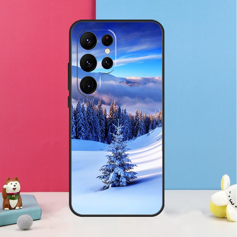 Зимний пейзаж Чехол для Samsung Galaxy S25 S26 Ultra S20 S21 S22 S23 S24 S10 Plus S25 FE Задняя крышка