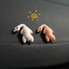 Color-Changing Duck 3D Roasted Chicken Car Keychain UV Sensor, Relaxing Decorative, Creative Birthday Present, Rope Self-Binding