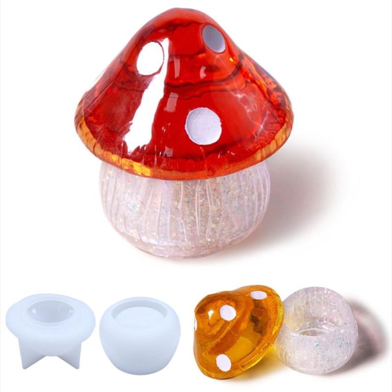 Формы для коробок из смолы с крышками, 3D банка, силиконовая форма, контейнер для хранения безделушек, форма для литья смолы, украшение дома