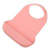 Силиконовые нагрудники для взрослых Водонепроницаемые Моющиеся Инвалидные Нагрудники для еды для взрослых Многоразовый Защитник одежды для еды для пожилых Розовый