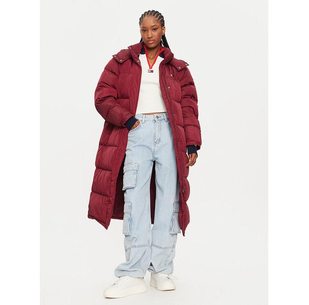 Пуховик Tommy Jeans Alaska DW0DW18860 бордовый Regular Fit