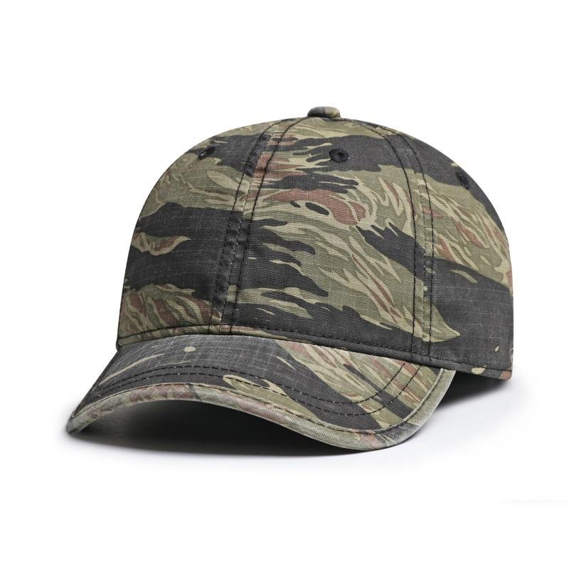 Camouflage Short Brim Soft Top Baseball Hat Men And Women Versatile Casual Outdoor Small Brim Sunshade Cap Retro Tide