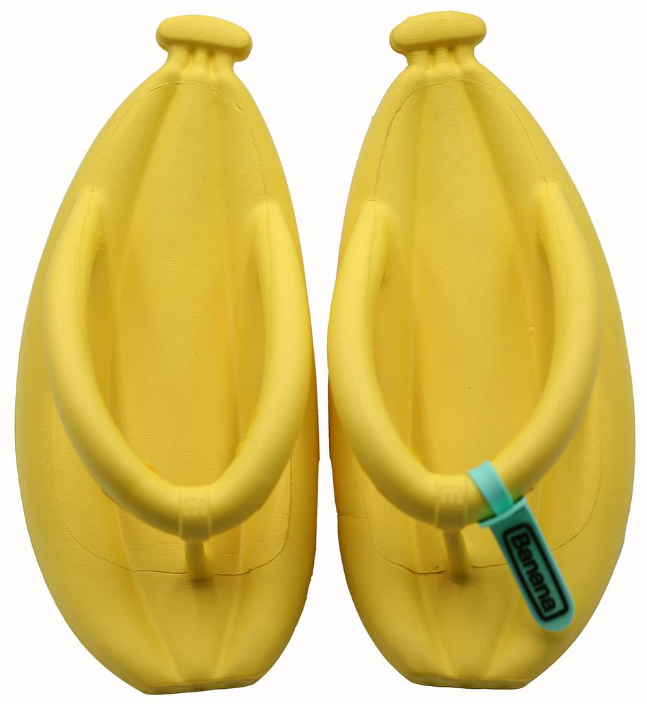 Banana Sandals Realistic Funny Goods Sandals Shoes Slippers Men Women (Banana Yellow, Measurement_24_point_0_centimeters)