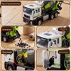 Large Alloy Cement Mixer Truck Toy for Children - Dischargeable Tank Construction Vehicle for Boys