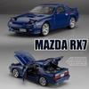 1/32 масштаб Mazda RX7 FC INITIAL D литая модель автомобиля из сплава металлическая игрушечная машинка со звуком и светом игрушки для мальчиков детский подарок