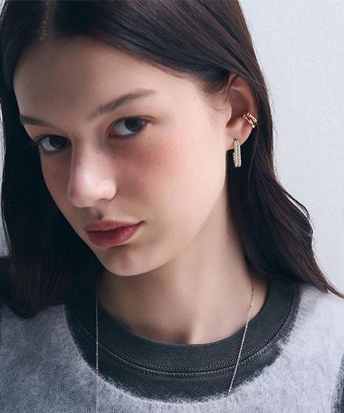 Серьги Dana Burton с текстурой веревки