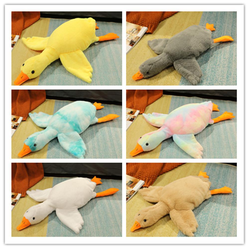 Cozy Colorful Tie-dye Goose Plush Toy Adorable Cuddle Companion With Soft Fabric