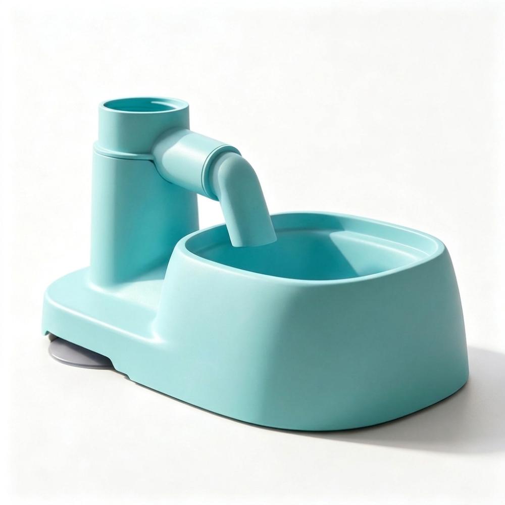 Anti-Wet Mouth Gravity Cat Water Dispenser Prevent Black Chin Cat Drinking Fountain Living Room