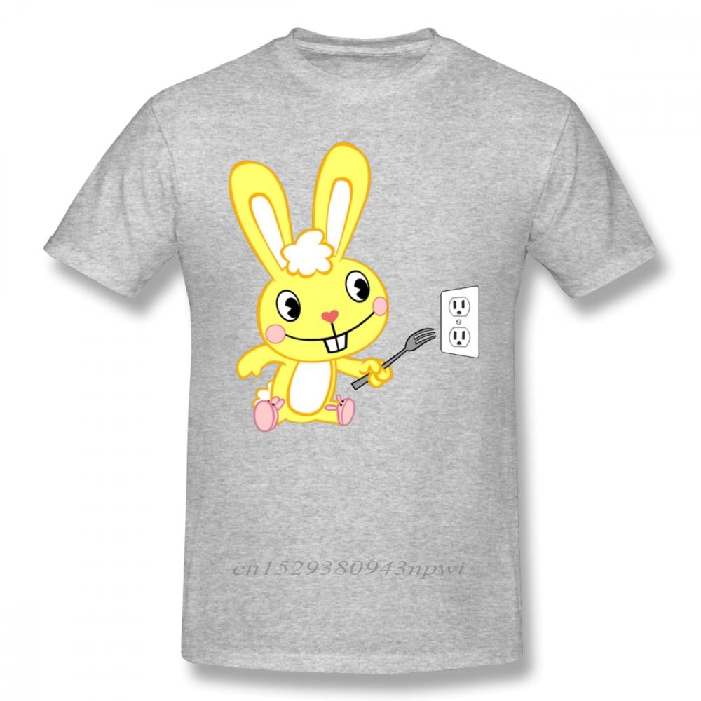 Футболка Happy Tree Friends Футболка Happy Tree Friends Кадлс Мультяшный Принт Хлопок Короткий Рукав Футболка Оверсайз Веселая Футболка