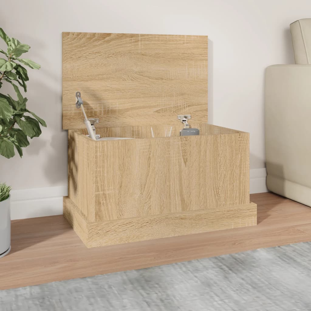 Vidaxl Skrzynia, Dąb Sonoma, 50X30X28 Cm, Materiał Drewnopochodny