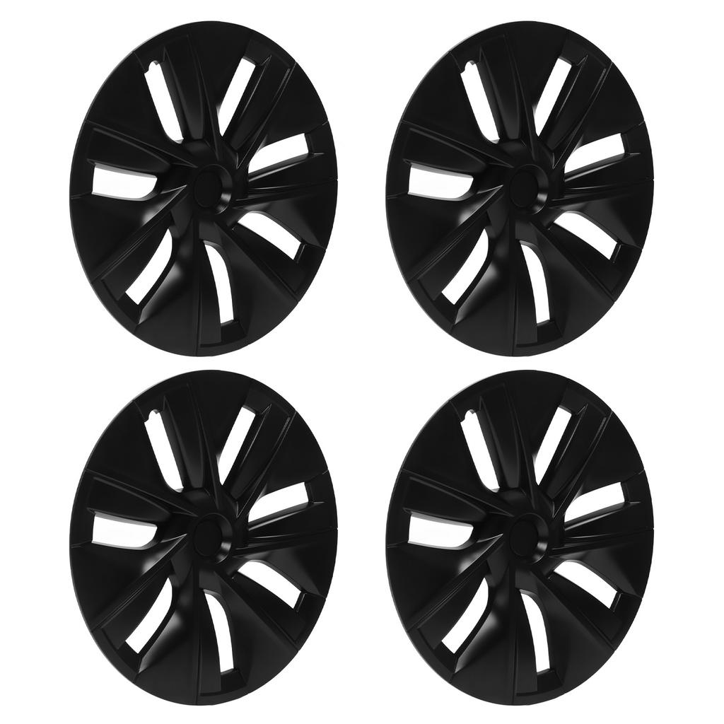 4 шт. 19-дюймовые колпаки на колесные диски, матово-черные, спортивный дизайн, замена для Tesla Model Y 2020–2022
