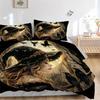 3pcs Witch's Moonlit Journey Bedding Set - Includes Quilt Cover and Pillowcases, Suitable for All Seasons J094