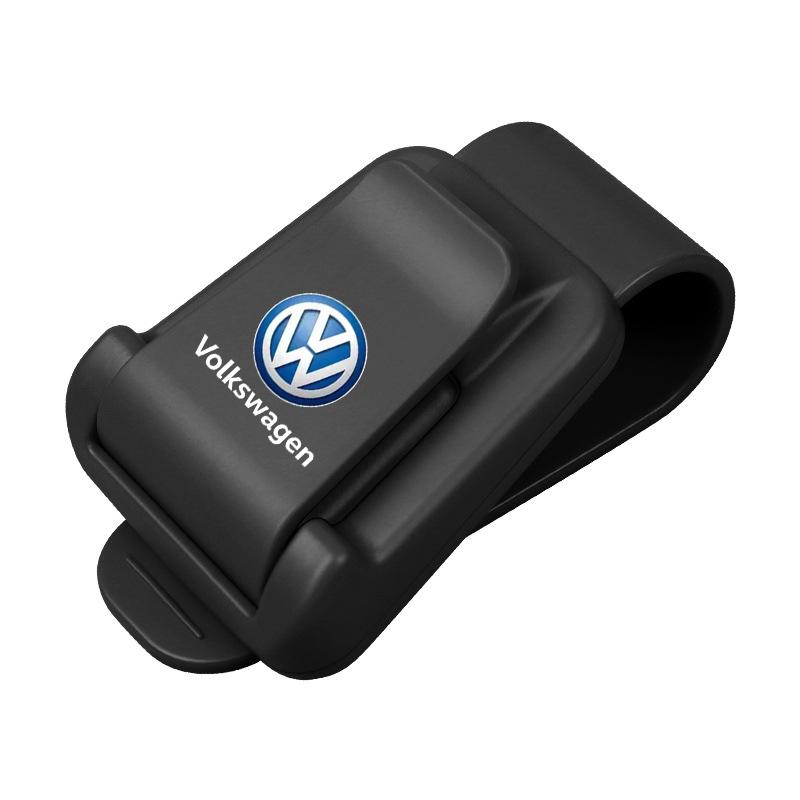 Для автомобиля VW Держатель для очков Зажим для очков Внутренний многофункциональный аксессуар Для Volkswagen VW RLine R Golf Amarok T5 Phaeton ID3