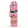 1PC Two Dachshund Dog Line Art 750ml Color Plastic Sports Water Bottle Leakproof Flip Straw Lid Suitable for Sports Office Home Use