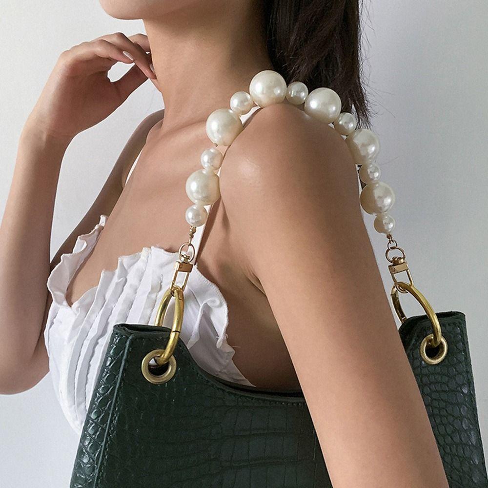 Металлические сменные ручки, имитация жемчуга, украшение для сумки, сумка на ремне, цепочка, ремень для сумки