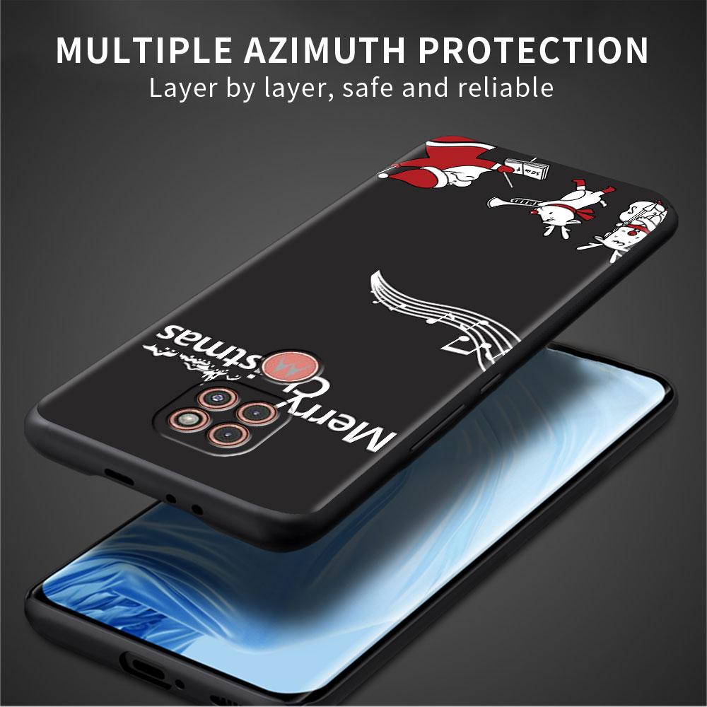 Веселого Рождества зимой чехол для Motorola G30 G60 G9 Play ONE Fusion G8 G50 E6s G82 Edge 20 Pro G Stylus 2021 Soft Phone Capas