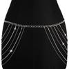 Zircon All-match Waist Corset Chain Belts Korean Body Chain Women Waist Chain Metal Waist Belts