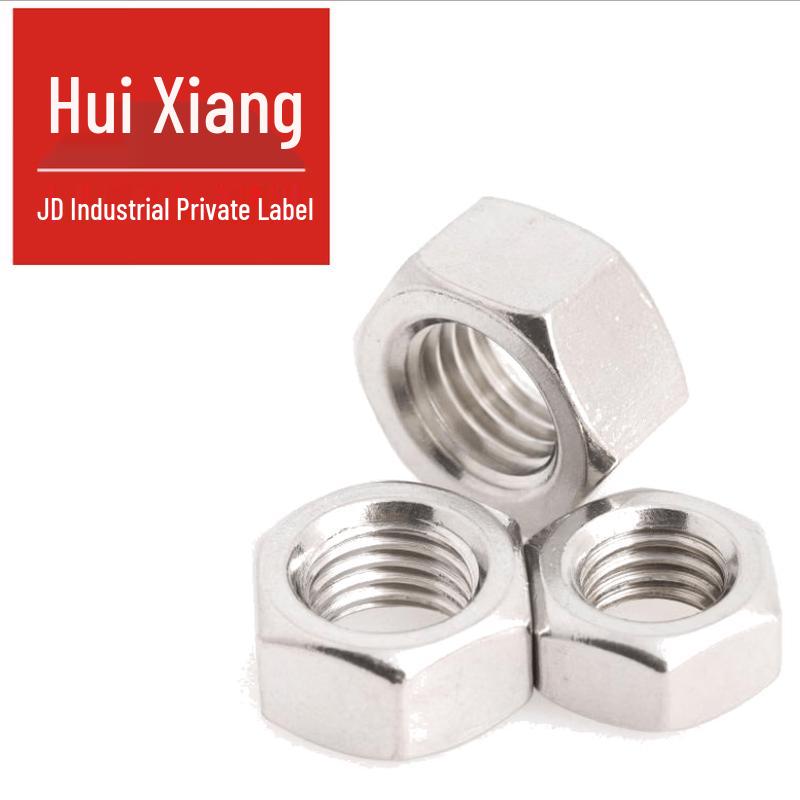 Huixiang Индивидуальная шестигранная гайка M4 из нержавеющей стали 304, класс A2-70