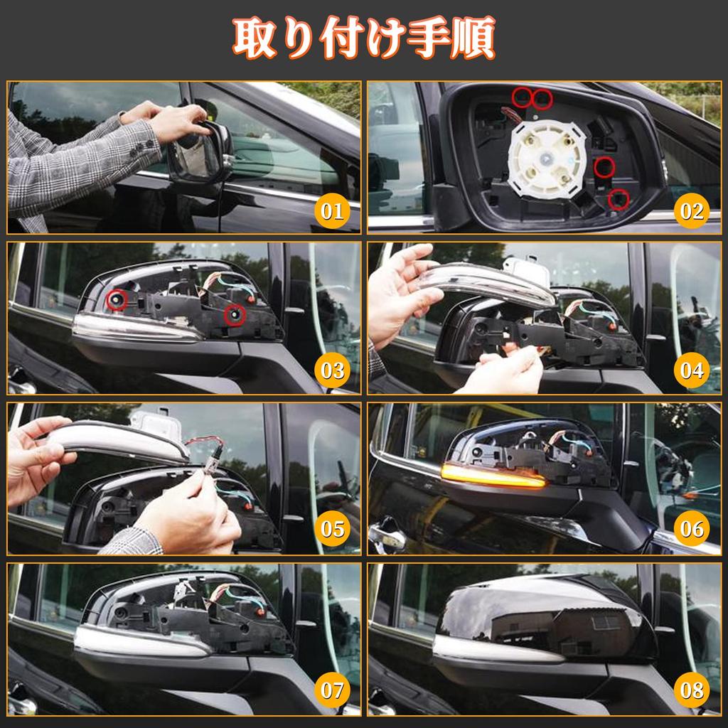 POPMOTORZ Toyota 30 Серии Alphard 30 Серии Vellfire RAV4 50 Серии PHV Последовательный Боковой