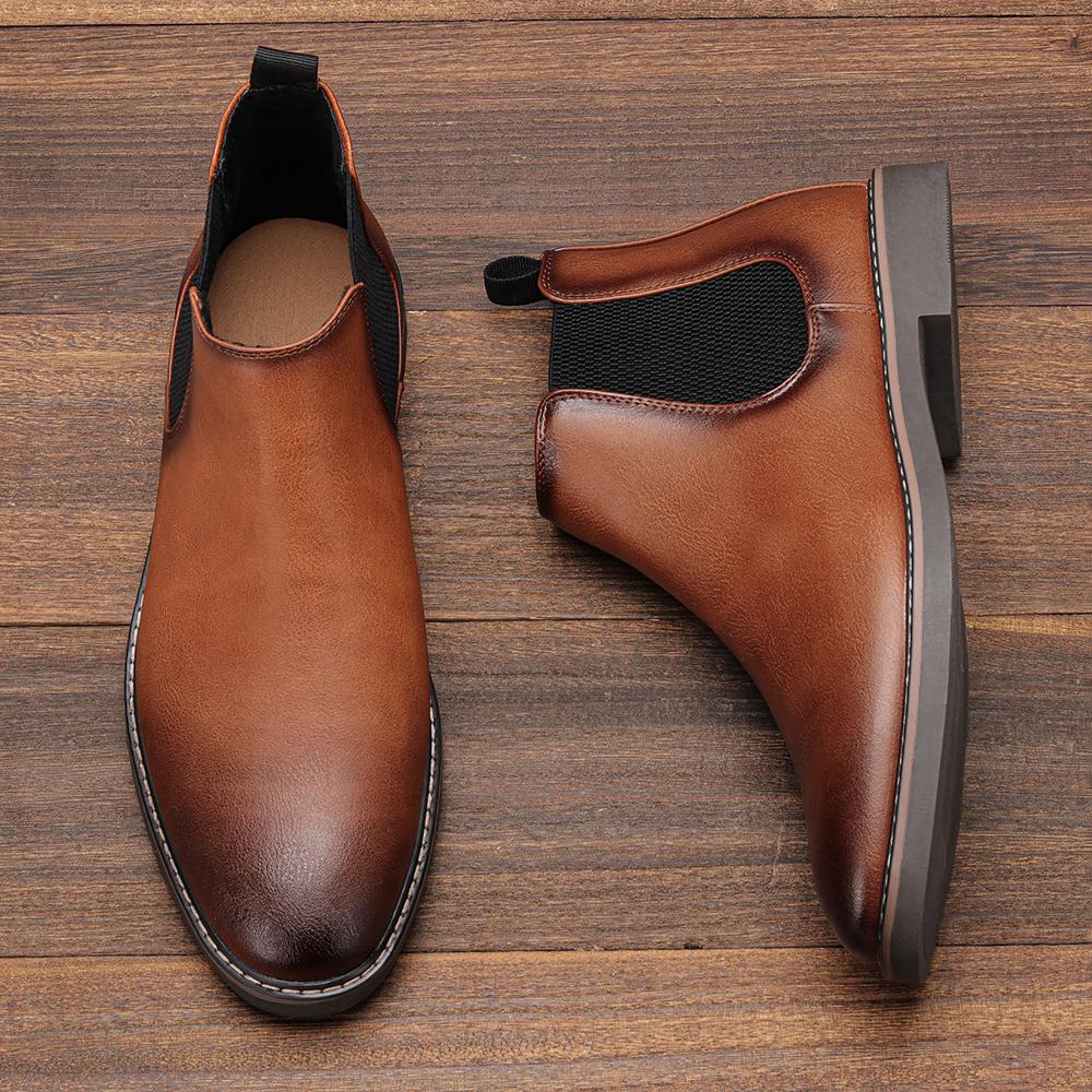 Мужские ботинки 40-46, брендовые удобные модные ботинки челси 2024 года #KD5323