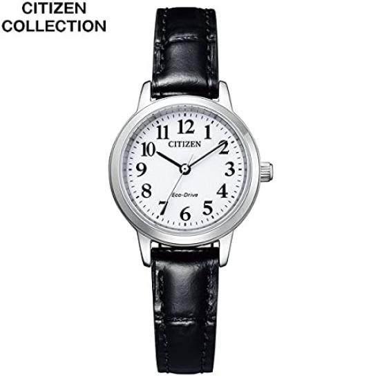 Женские часы Citizen EM0930-15A Eco-Drive на солнечной батарее Кожа Нержавеющая сталь Черные