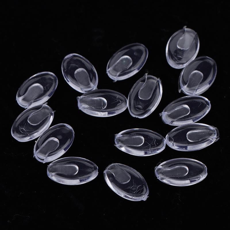 10 пар, прозрачные овальные кронштейны для очков с воздушной камерой, носовые упоры из ПВХ, кронштейн для очков, противоскользящие солнцезащитные очки, аксессуары для очков