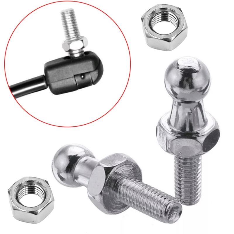 31BC Gas Strut Mounting Bolt Ball with Hardware Nut for Most Vehicles Gas Struts Ball Bolt 6mm/8mm