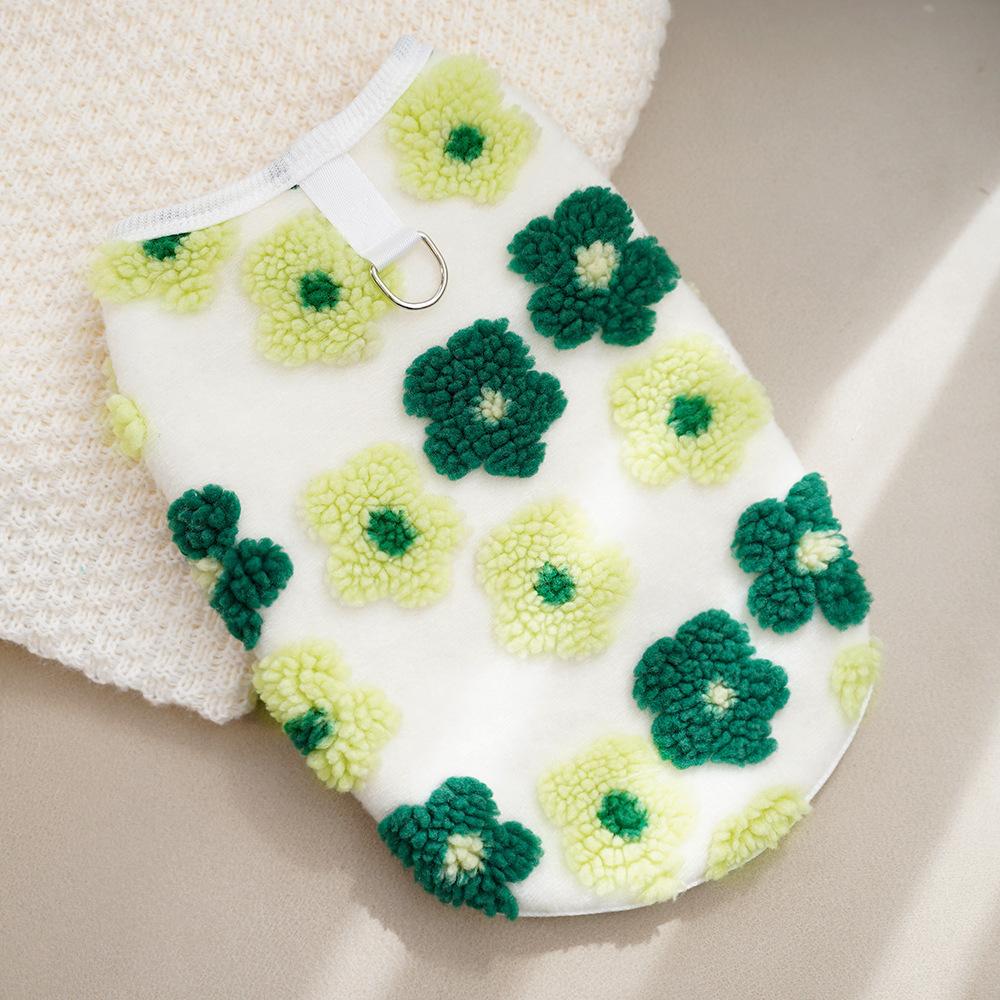 Pet Clothes Autumn and Winter Plush Double Layer Cat Dog Universal Cold Protection Dog Vest Cat Supplies Teddy