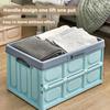Большой прозрачный пластиковый ящик для хранения, складной органайзер для одежды с крышкой, прозрачная коробка для гардероба для организации дома и спальни
