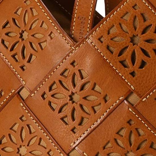 Сумка-тоут Устойчивая Ажурная Черная [Genten]