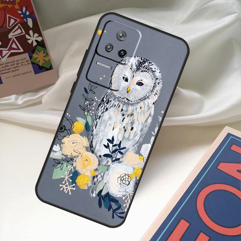Милый мультяшный чехол с совой для Xiaomi 14 13 Ultra 12 Lite 11T 12T 13T Pro POCO M6 X3 X5 X6 Pro F3 F5 M5s