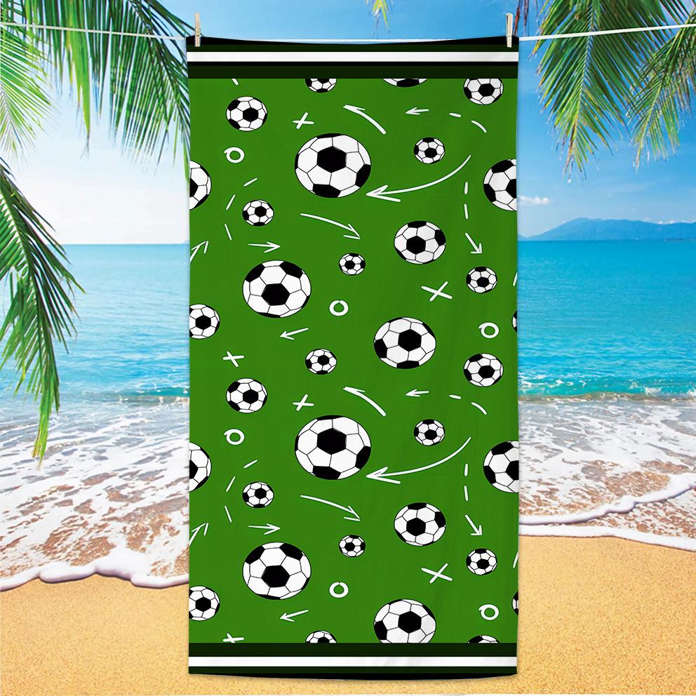 New Football Beach Towel World Cup Theme Microfiber Beach Towel Adult Large Beach Towel
