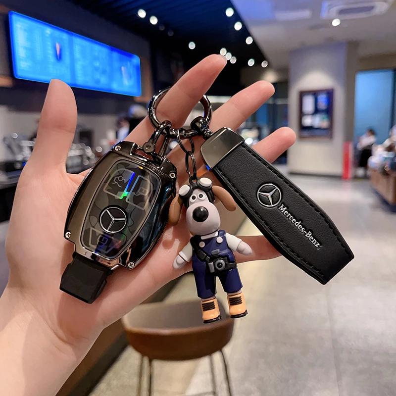 VFO1 Car Key Case Cover Key Bag Accessories For Mercedes Benz A B C S Class AMG GLA CLA GLC W176 W221 W204 W205 Shell Fob Keychain
