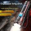 New Style Super Strong Light Long-range Flashlight 5000LM Outdoor Patrol Zoomable Aurora-style with Large Floodlight Function