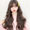 Тот же парик женские длинные вьющиеся волосы химические волокна головной убор Qi челка большая волна длинные волосы