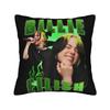Эстетичная Наволочка с принтом Billie Eilish в стиле Hip Hop Декоративная Наволочка Чехол для Подушки Гостиная 45X45см